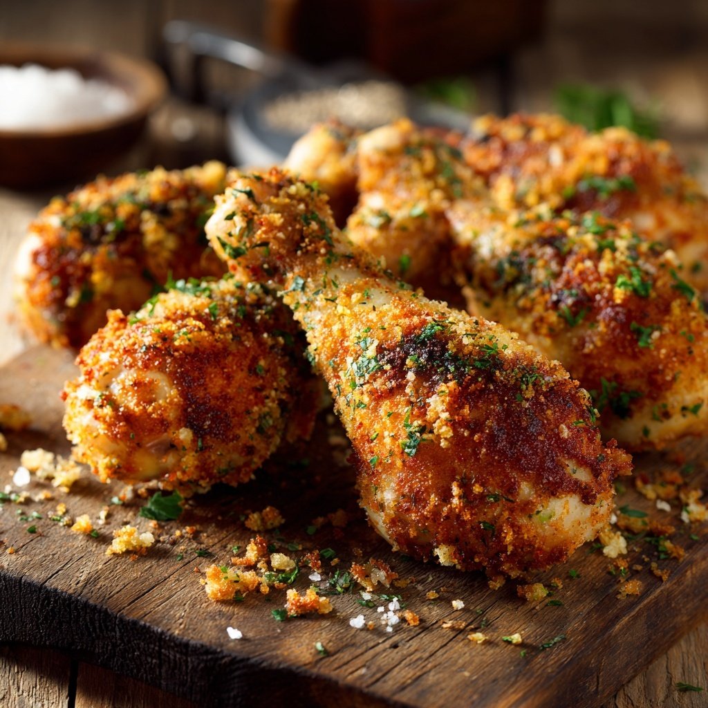 Crispy Oven Baked Chicken Drumsticks