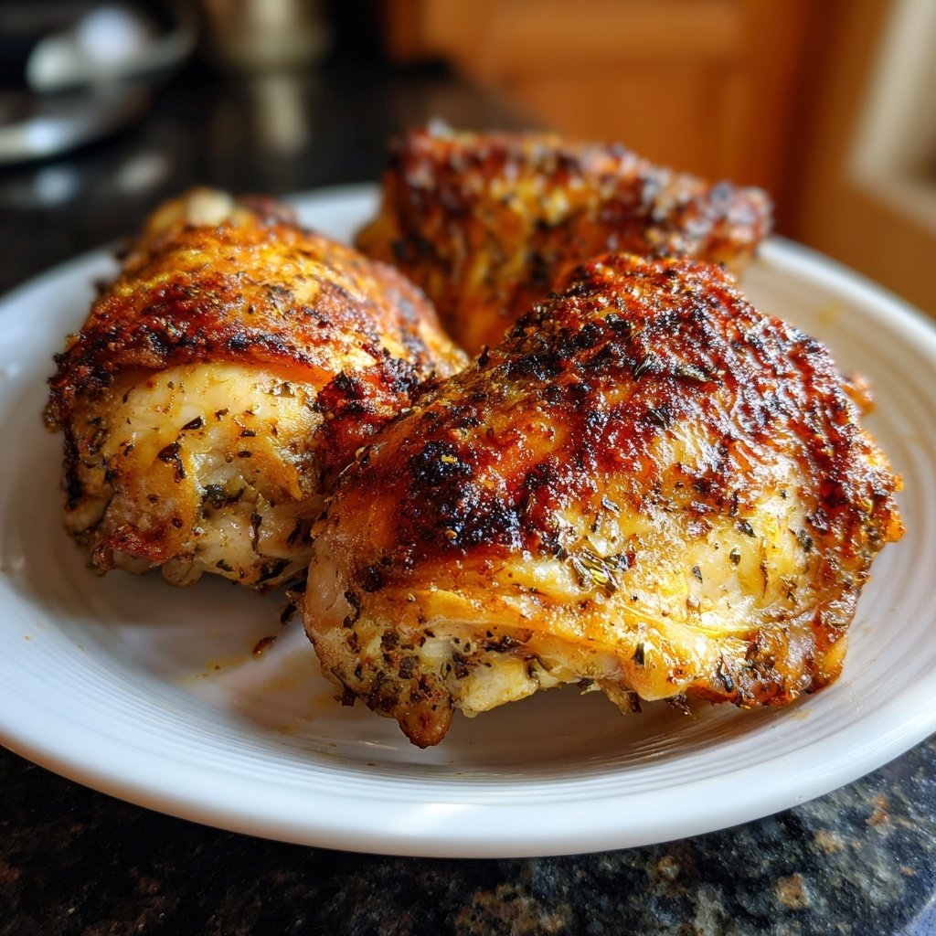 Comfort Food Baked Chicken Thighs