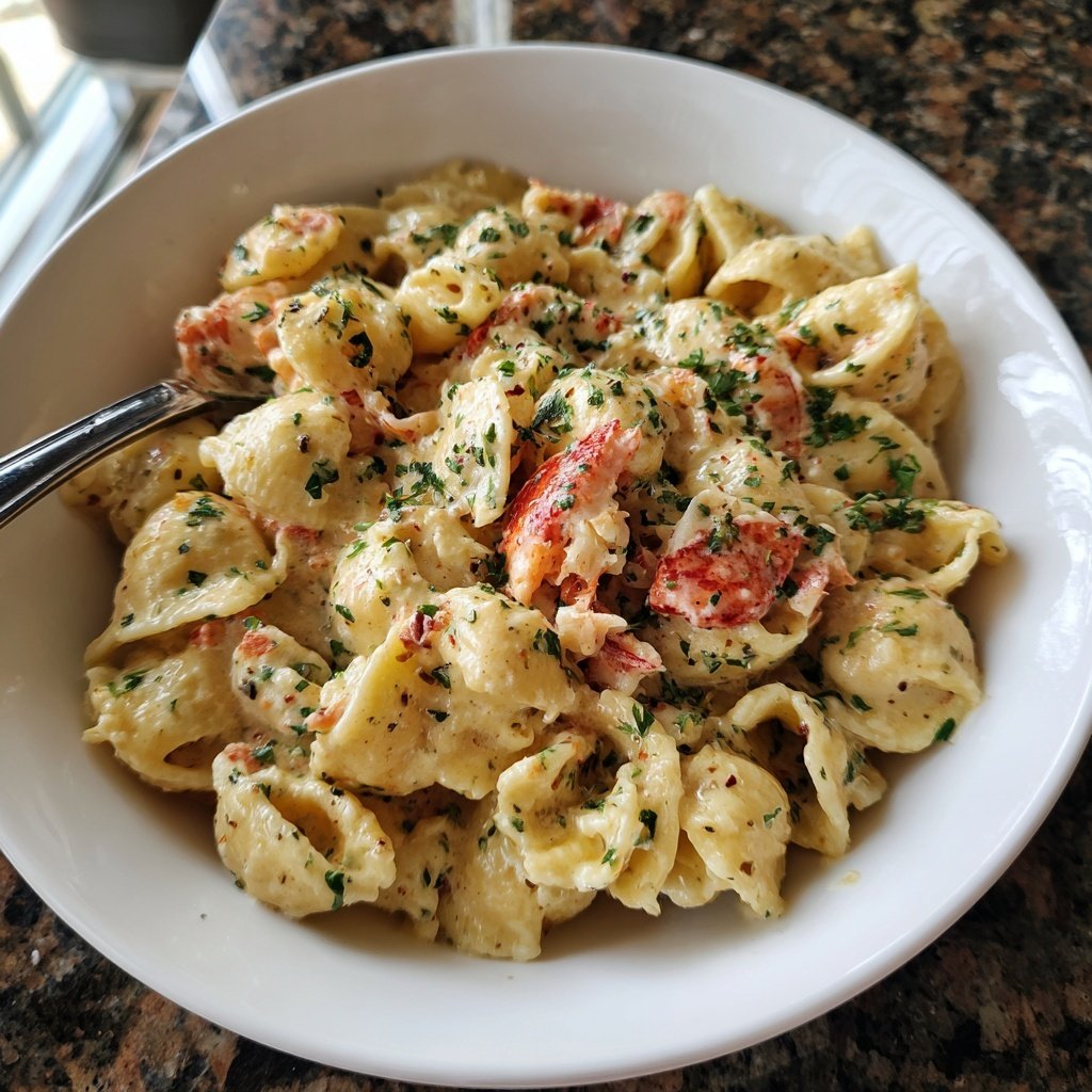Creamy Lobster Pasta for Two