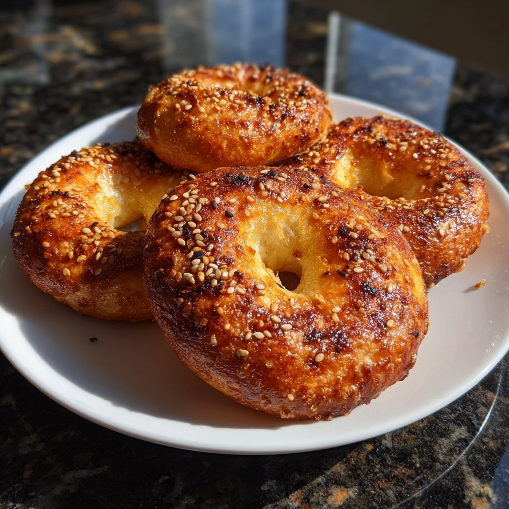 Crispy Air Fryer Yogurt Bagels