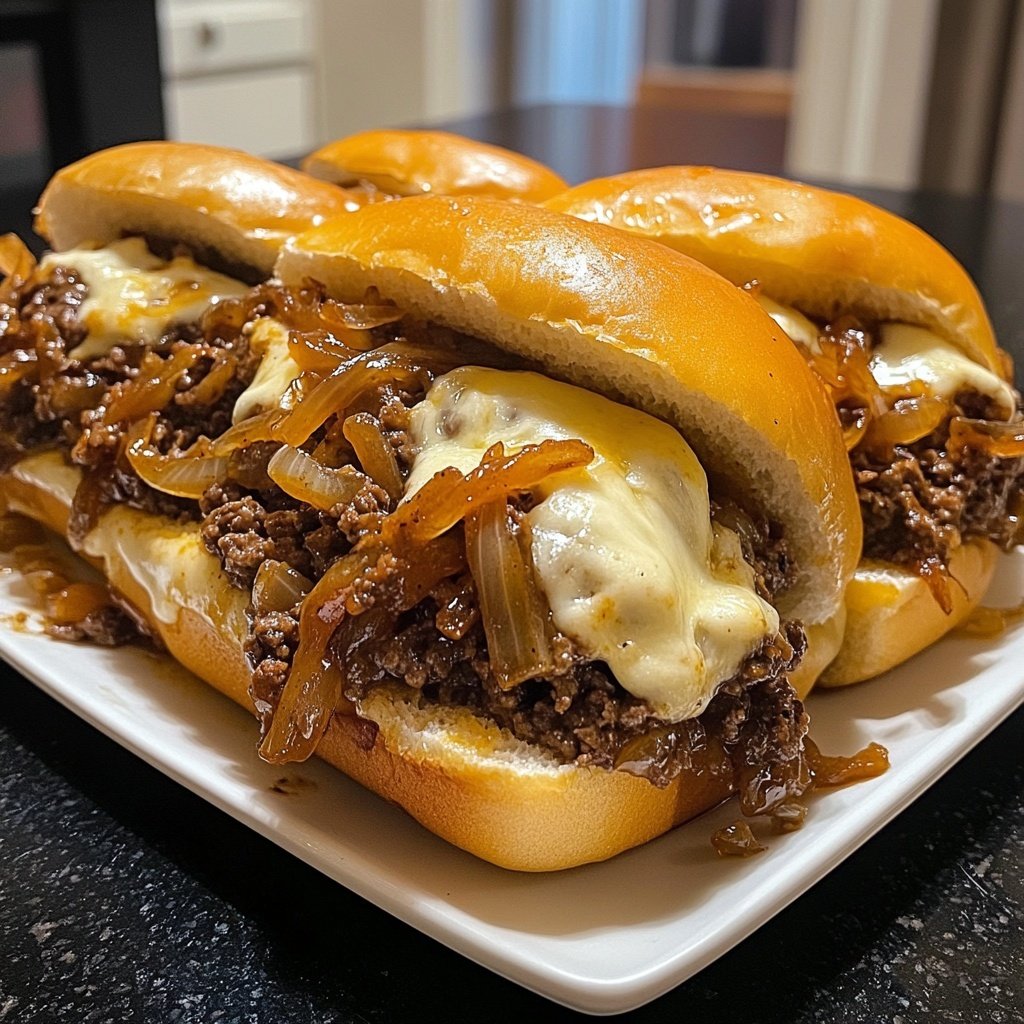 Philly Cheesesteak Sloppy Joes