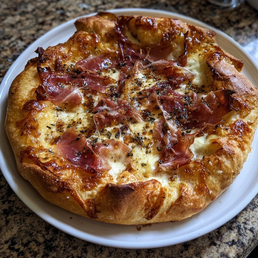 Pizza with Fig Jam and Prosciutto