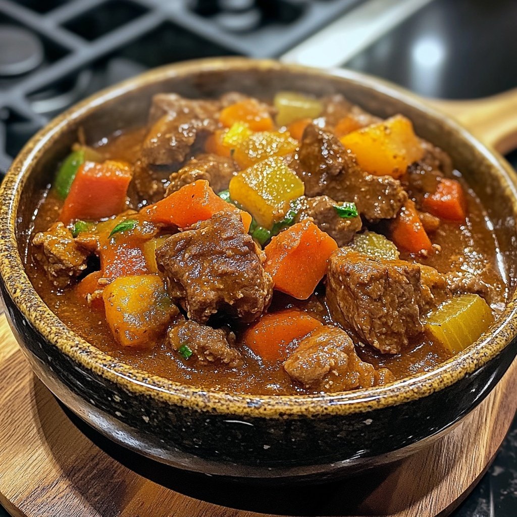Jamaican Beef Stew With Rice
