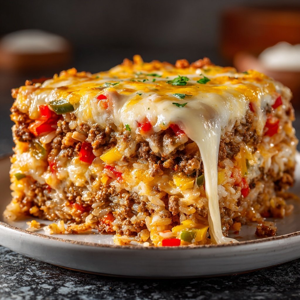 Ground Beef Rice Casserole