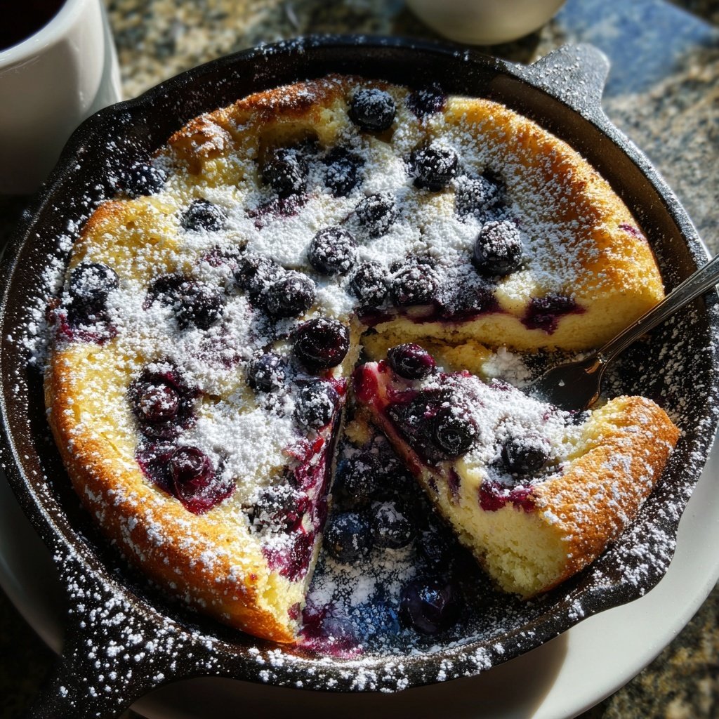 Spring Brunch Blueberry Pancake Bake