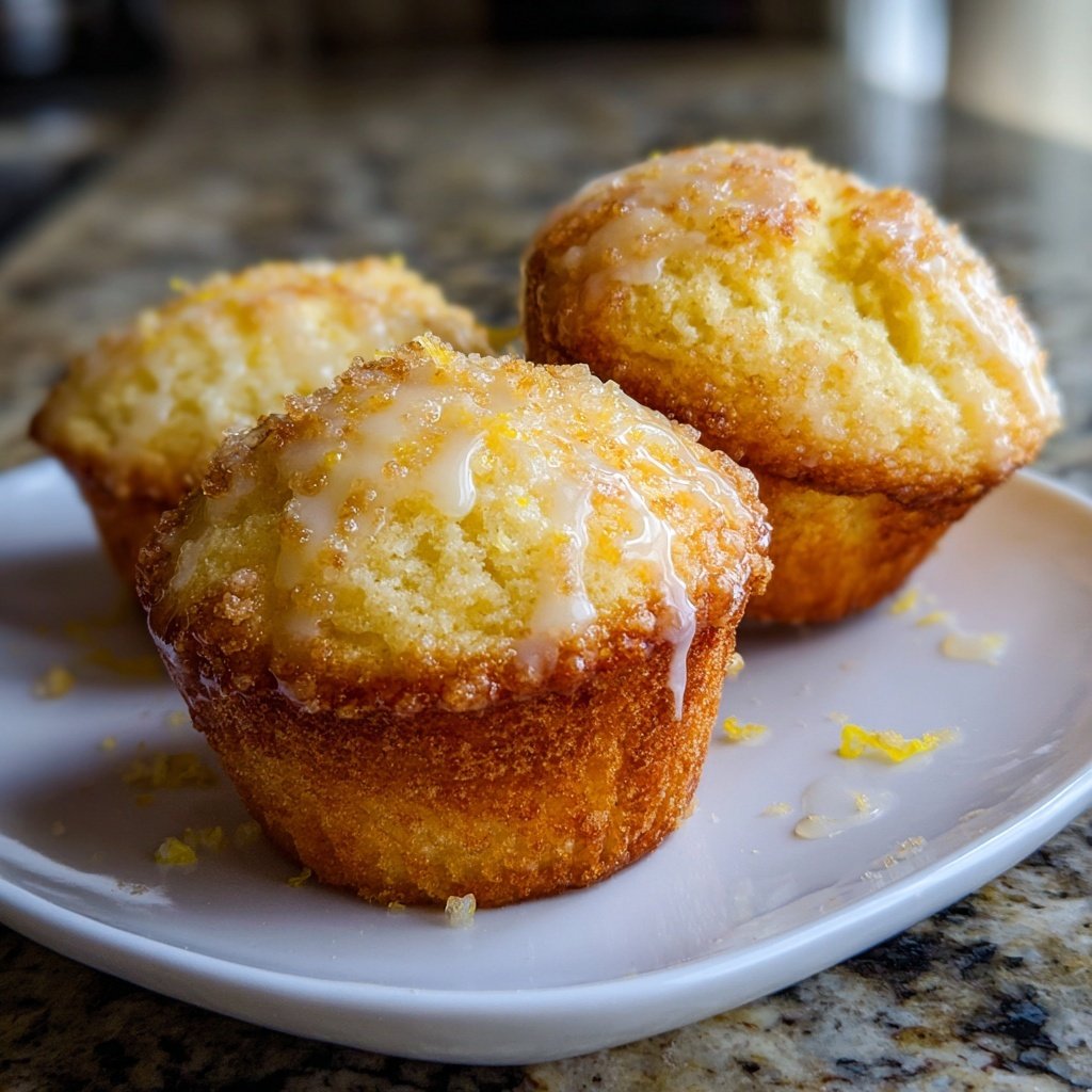 Limoncello Lemon Muffins